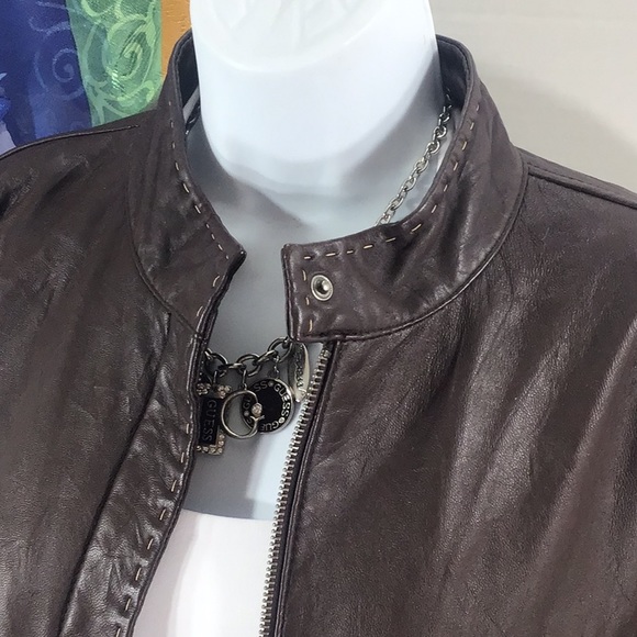 Chico’s butter soft leather zip front jacket XL - Picture 2 of 11